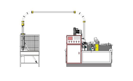 2130mm*1350mm*1900mm Πλήρως αυτόματη μηχανή για την κατασκευή χαρτιού φλιτζάνων