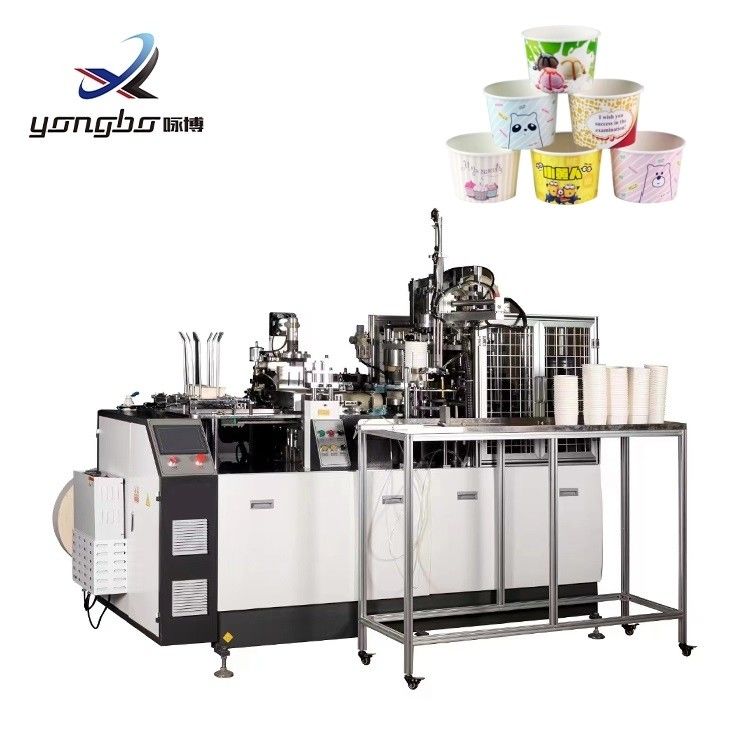 Προσαρμοσμένο 20-50oz μόνιμο χαρτί σαλάτα Bowl Making Machine Χάρτινη μηχανή διπλώματος 65-70pcs / min για Take Away Food Bowl