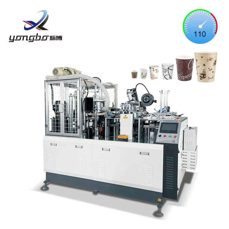 Μεγάλη ταχύτητα 100-110pcs/min Μηχανή κατασκευής χάρτινων φλιτζανιών και πιάτων από την μηχανή κορυφής 6.5kw